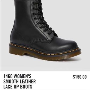 1460 Dr marten leather lace up boots